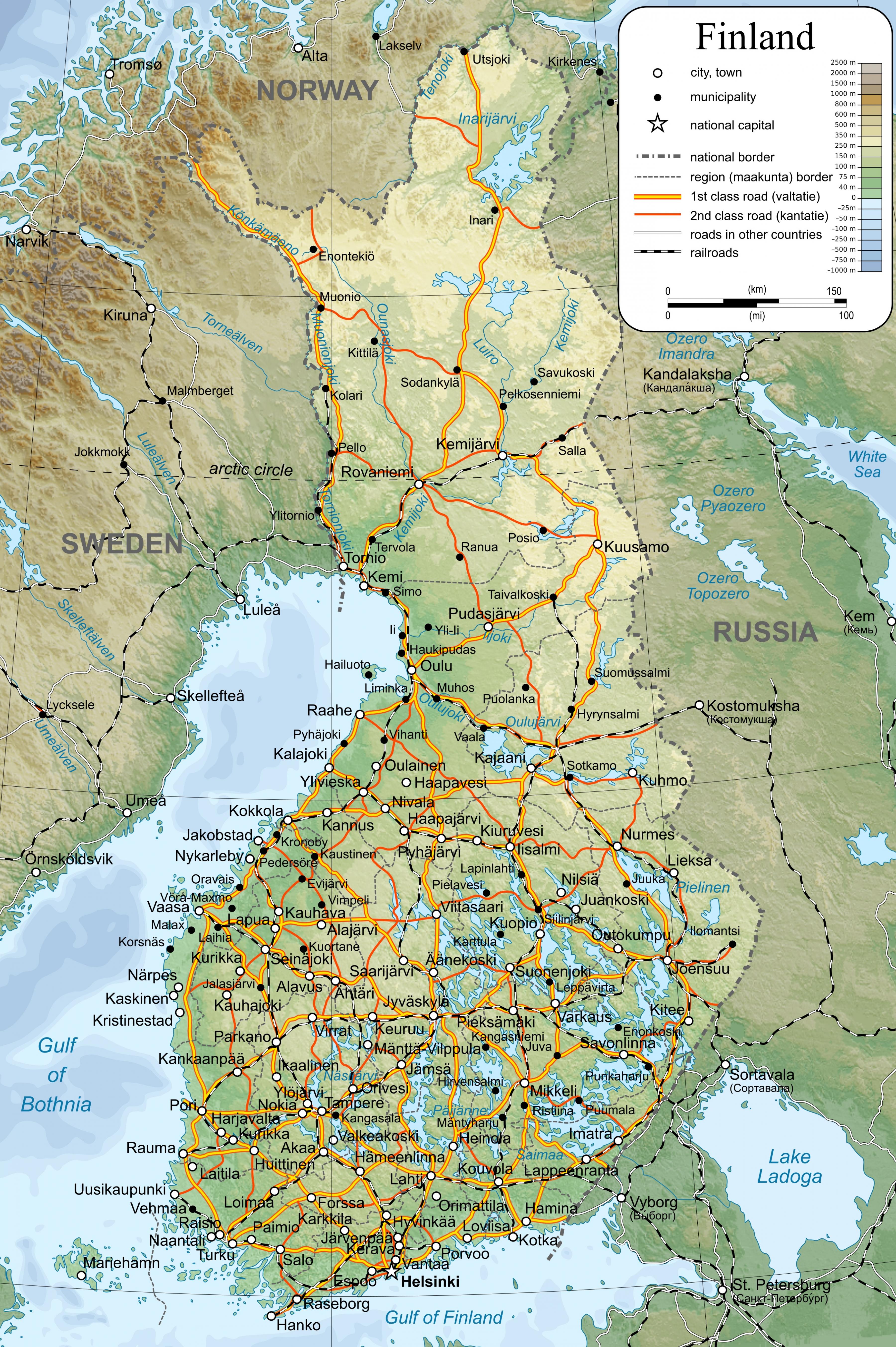 フィンランドのマフィンランドの世界地図 北欧のヨーロッパ