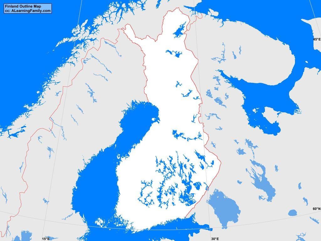 地図のフィンランド概要