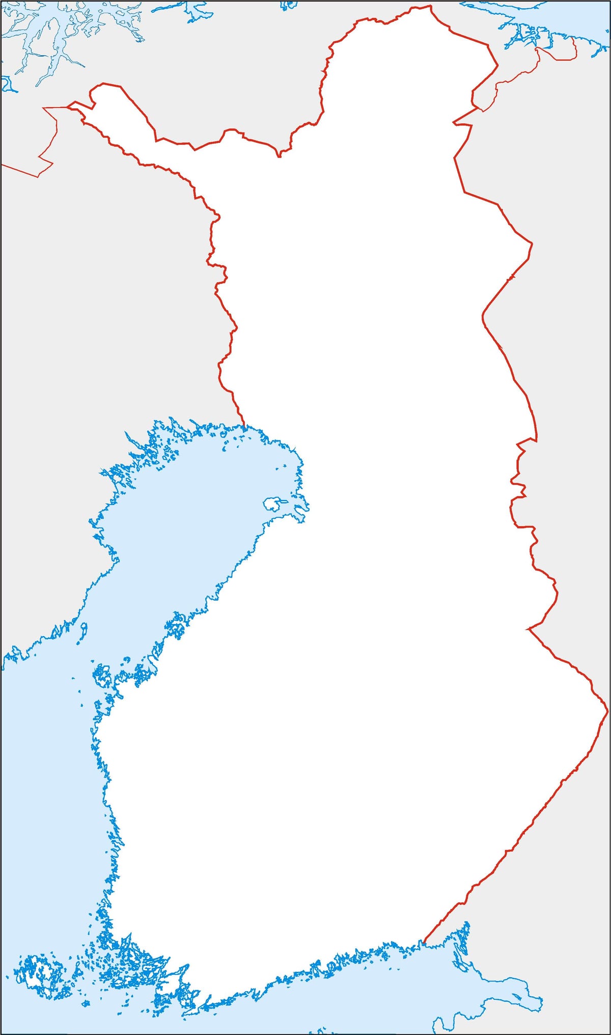 白地図にはフィンランド