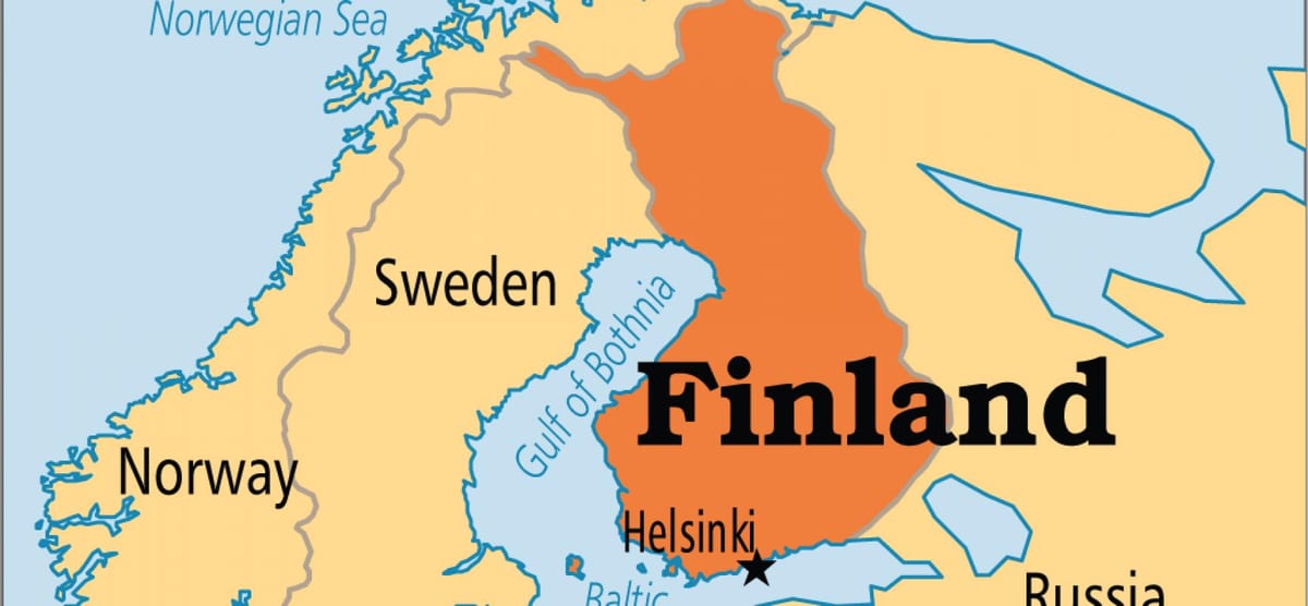 地図のヘルシンキフィンランド