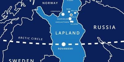 地図saariselkaフィンランド