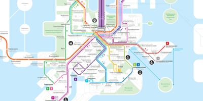地図のフィンランドメトロ