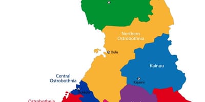 フィンランド州の地図