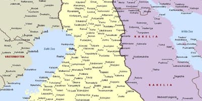 フィンランドの都市地図