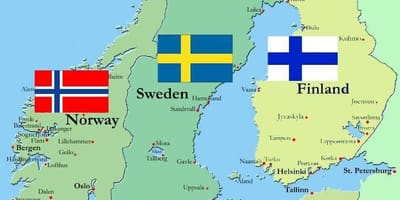 地図のフィンランド国