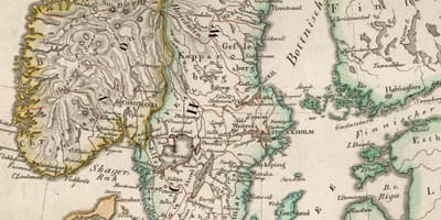 地図の古いフィンランド