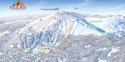 地図yllasフィンランド