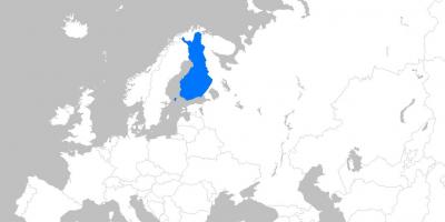 フィンランド欧州地図